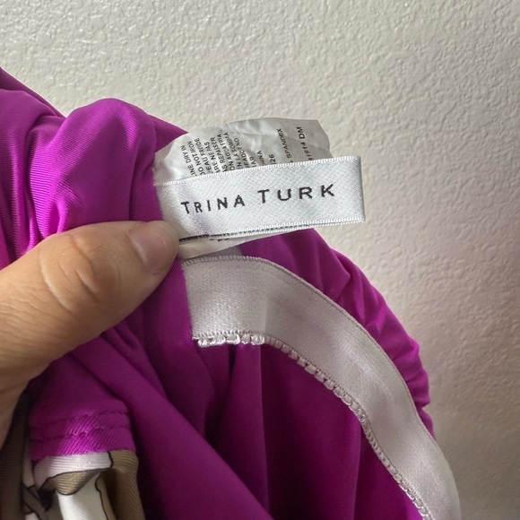 Trina Turk Lynx Gemini One Piece Swimsuit Size 10 - Picture 5 of 6